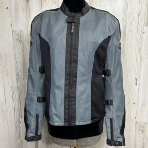Schott‎ NYC Pro Gray and Black Performance Motorcycle Jacket